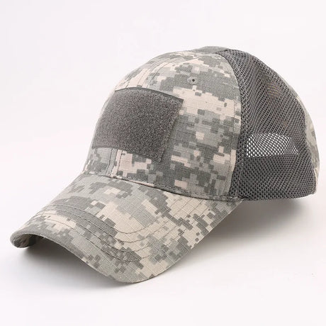 Unisex Tactical Breathable Half Mesh Cap 12 Designs tactical hats BushLine ACU  