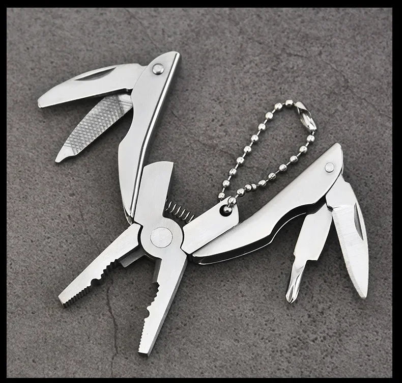 Pocket Multitool Pliers Knife Screwdriver Stainless Steel survival  BushLine