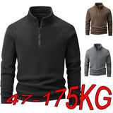 Polar Fleece Stand-up Collar Half-zipper L-9XL Large Size Outdoor Shirts & Tops  BushLine