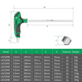 LAOA T-shaped Flat Head Hexagon Screwdriver Wrench tools  BushLine