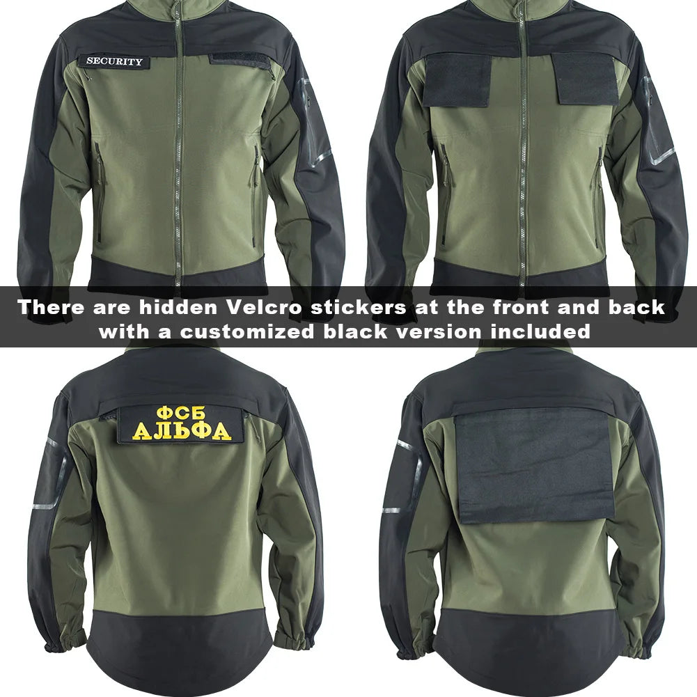 Tactical Fleece Jacket Waterproof Softshell Windbreaker Jackets BushLine   