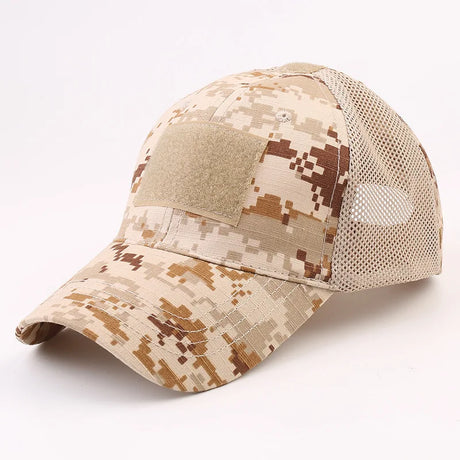 Unisex Tactical Breathable Half Mesh Cap 12 Designs tactical hats BushLine Desert Digital  