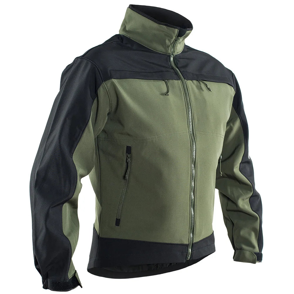 Tactical Fleece Jacket Waterproof Softshell Windbreaker Jackets BushLine   