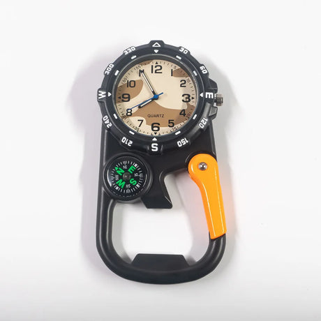 Versatile Carabineer Compass Watch Traditional Quartz Optics BushLine DSB-002