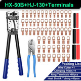 6-50mm Cable Lug Crimping Tool Terminal Crimper electrical supplys BushLine Crinmper Kit