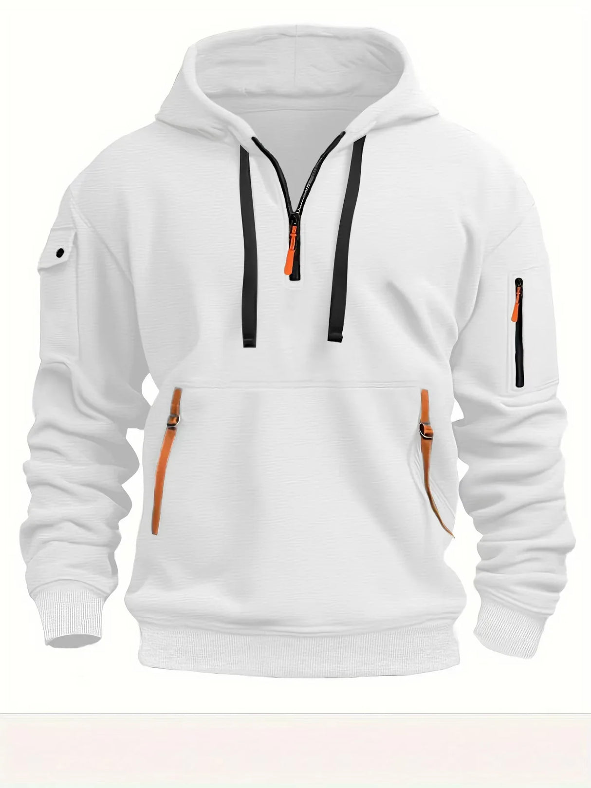 Hoodies Multi-pocket with zips Pullover Sweatshirts Outdoor Shirts & Tops BushLine WHITE S
