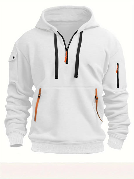 Hoodies Multi-pocket with zips Pullover Sweatshirts Outdoor Shirts & Tops BushLine WHITE S