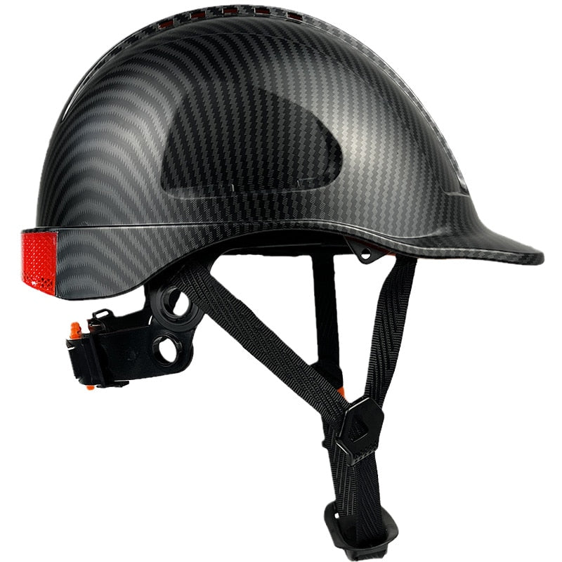 Carbon Fiber Color Work Safety Helmet CE EN397 Standard Hi-Vis & Safety BushLine   