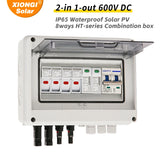 Solar photovoltaic PV Combiner Box With Lightning Protection 2 in 1 out electrical supplys BushLine 2 input 1 out
