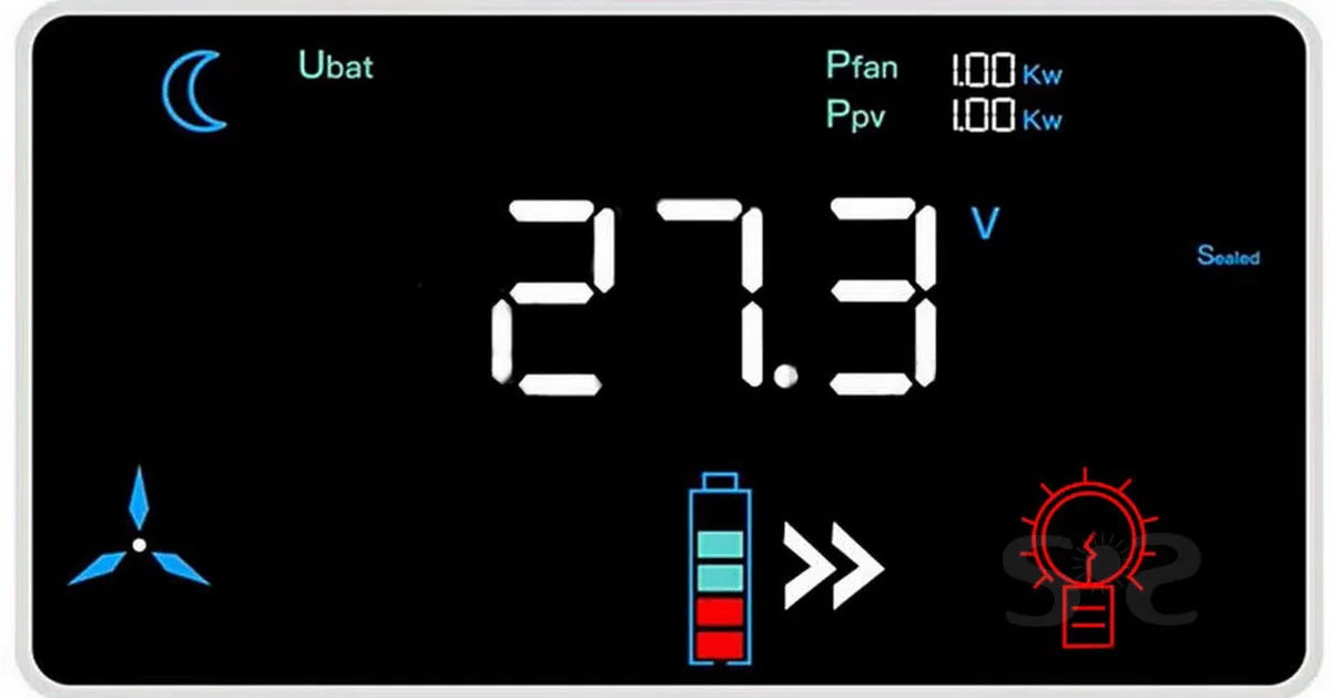 1Kw 2Kw 3Kw Wi-Fi Wind Solar Hybrid Controller MPPT Lifepo4 Wind Power  BushLine