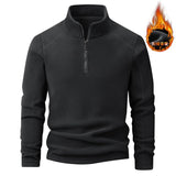 Polar Fleece Stand-up Collar Half-zipper L-9XL Large Size Outdoor Shirts & Tops  BushLine