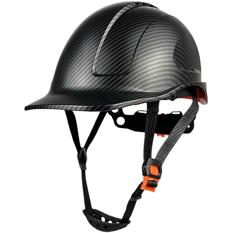 Carbon Fiber Color Work Safety Helmet CE EN397 Standard Hi-Vis & Safety BushLine   