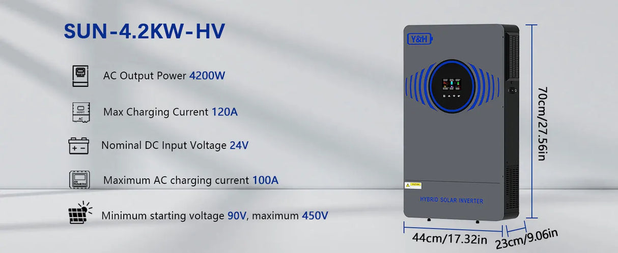 4.2kW 6.2kW Hybrid Solar Inverter 24V 48V  Lightning Protection Wind & Solar Controllers  BushLine