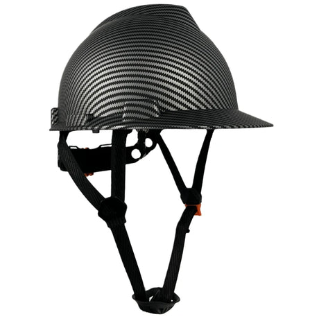 Carbon Fiber Color Work Safety Helmet CE EN397 Standard Hi-Vis & Safety BushLine 98X Matte Black Hat  