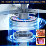 FH-3000watt 3Kw Vertical Wind Turbine 12V 24V 48V Three Blade Wind Power Vertical  BushLine