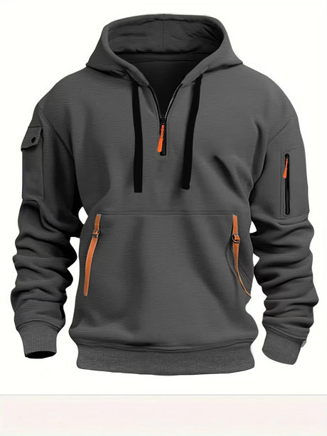 Hoodies Multi-pocket with zips Pullover Sweatshirts Outdoor Shirts & Tops BushLine Dark Grey S