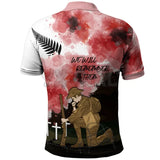 New Zealand Anzac "We Will Remember Them"  3D Polo Tee Shirts Outdoor Shirts & Tops BushLine   