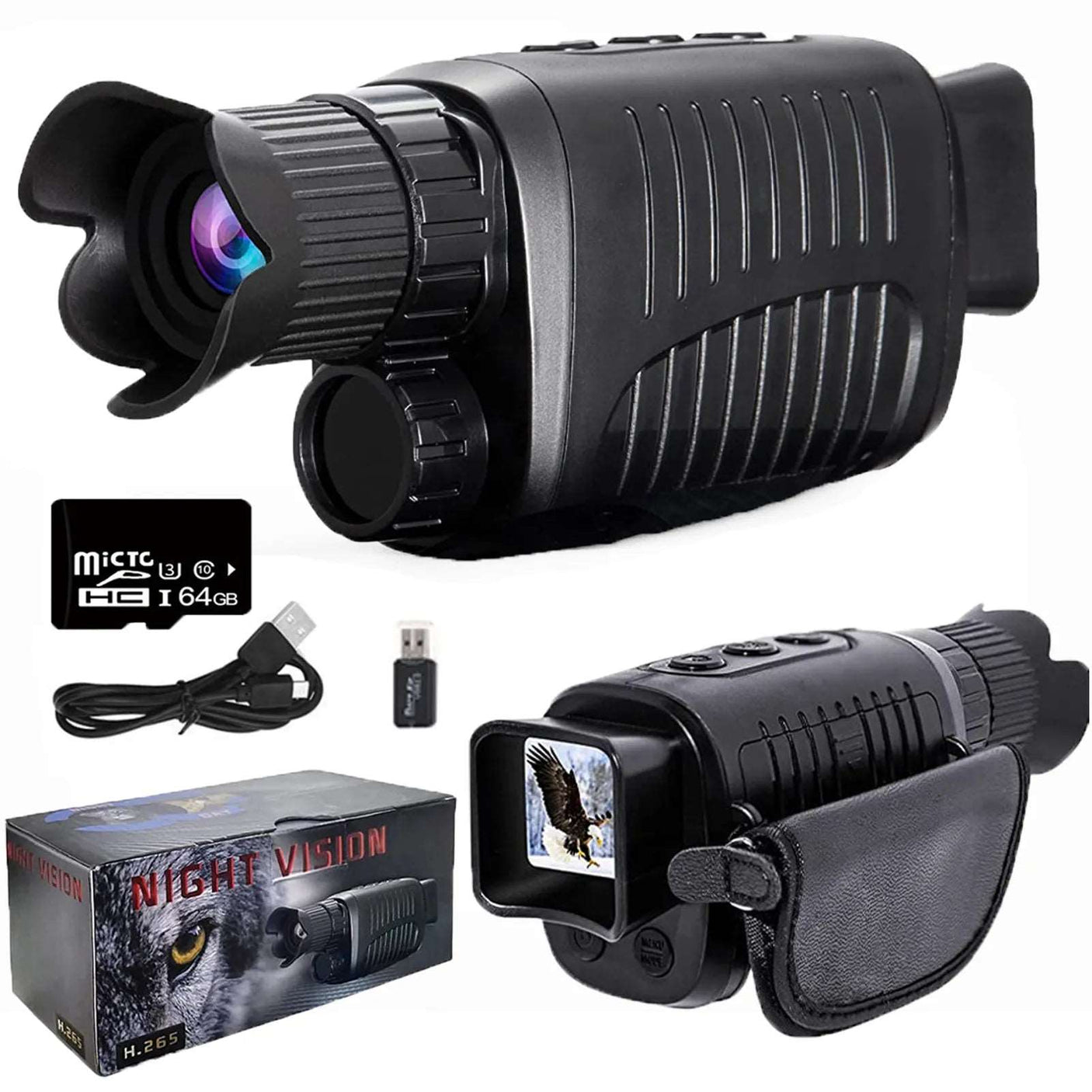 1080P Monoculars Photo Video 300M Night Vision Optics BushLine   