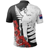 New Zealand Anzac "We Will Remember Them"  3D Polo Tee Shirts Outdoor Shirts & Tops BushLine   