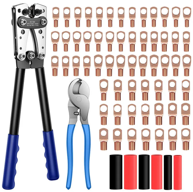 6-50mm Cable Lug Crimping Tool Terminal Crimper electrical supplys  BushLine
