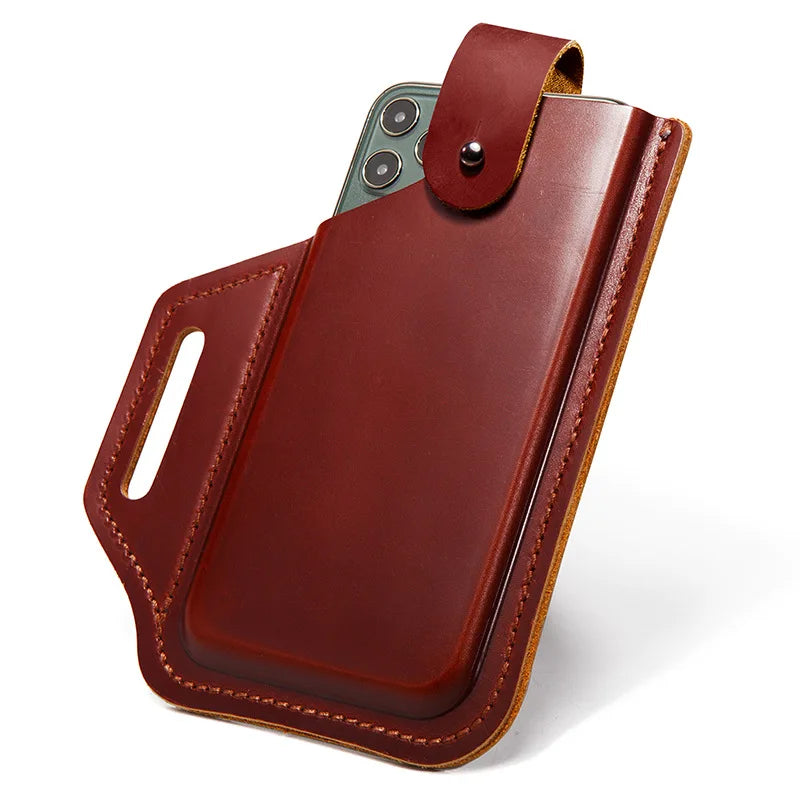 Genuine Leather Belt Phone Holster phone stuff BushLine