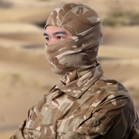 Camouflage Balaclava Full Face Cap Helmet Liner Outdoor Clothing BushLine   