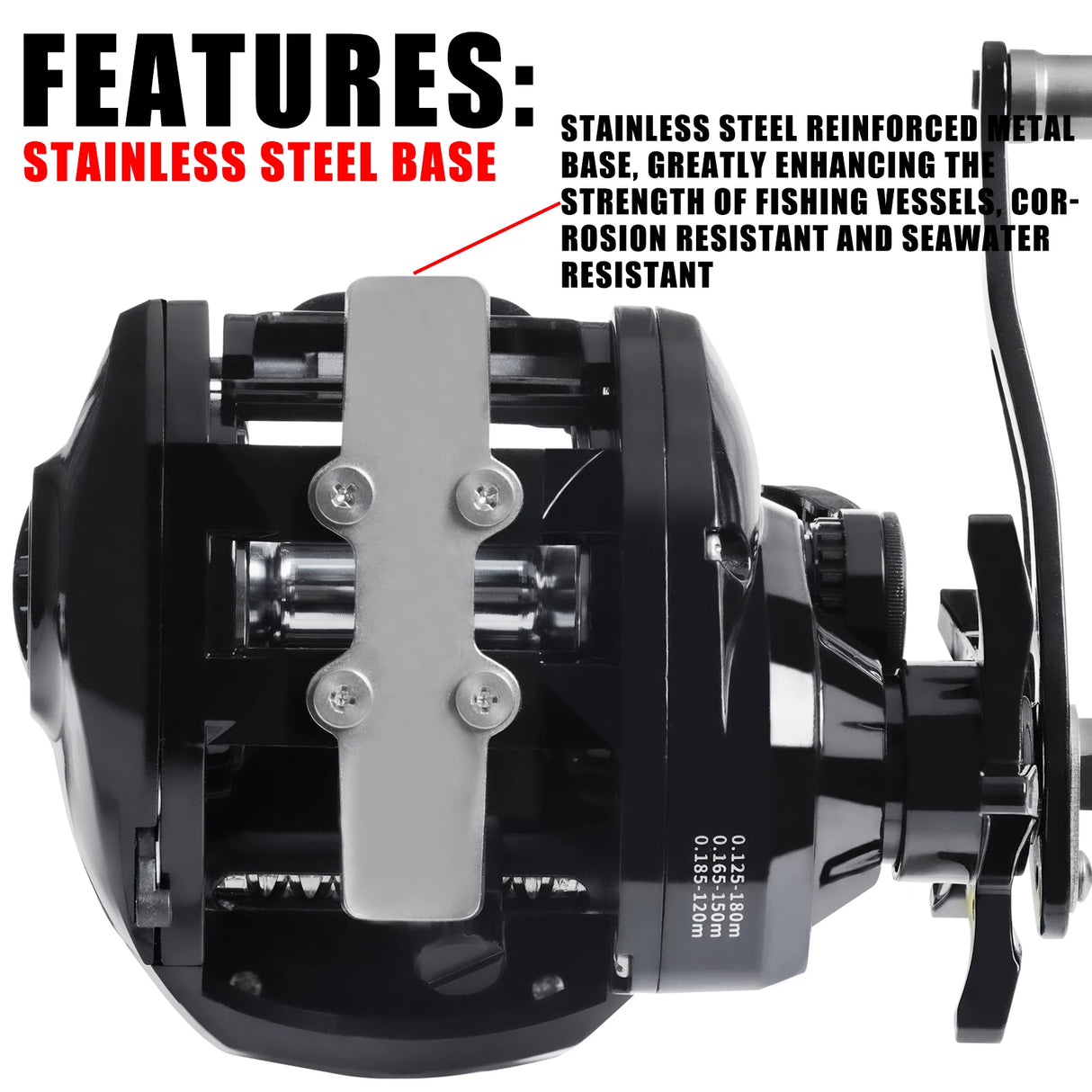 Large Deep Sea Electronic Fishing Reel 6.4:1 16KG Left or Right Hand Marine & Fishing  BushLine