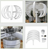 SR-1000W, 2kW, 3kW Wind Turbines 12V 24V 48V Permanent Magnet Wind Power Vertical  BushLine