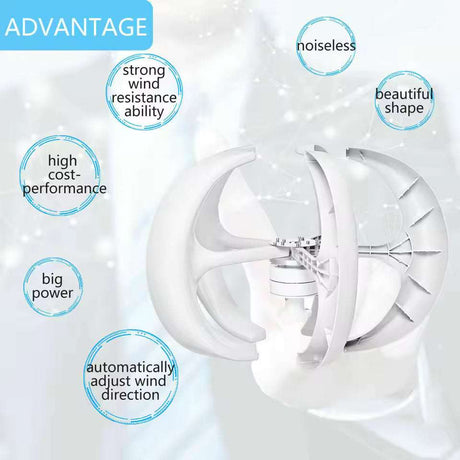 SR Series 1kW, 2kW & 3kW Vetical Wind Turbine Wind Power Vertical  