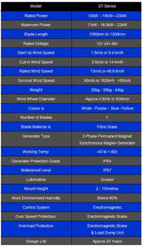 ST-10kW, 15kW & 20kW Vertical Tulip Wind Turbine 12V 24V 48V Wind Power Vertical  