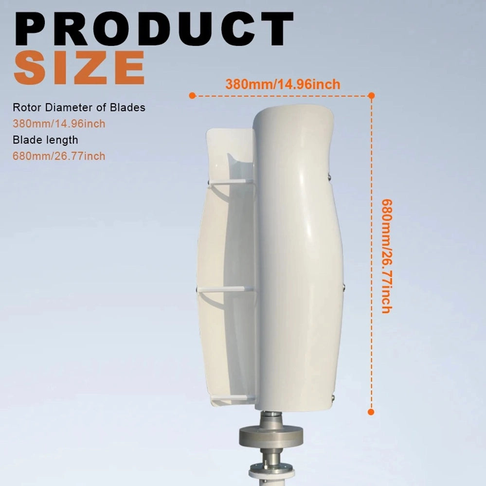 ST-1200W Tulip Wind Turbine 12-24-48V Off-Grid Power   