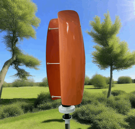 ST-2000 2Kw Vertical Axis Tulip Wind Turbine 12V 24V 48V Wind Power BushLine Orange 2000W 12V| turbine Only