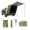 SUV 4x4 Canopy Rear Extension Tent Sun Rain-Proof Car Rear Tent Camping Equipment  