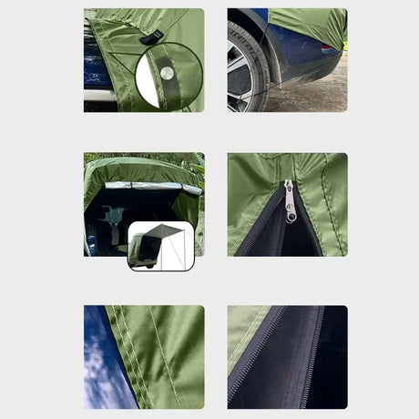 SUV 4x4 Canopy Rear Extension Tent Sun Rain-Proof Car Rear Tent Camping Equipment  