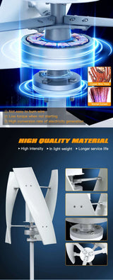 SX2-2000 2Kw Vertical Axis Wind Turbine | Off-Grid Power Wind Power  