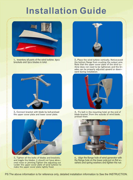 SX2-2000 2Kw Vertical Axis Wind Turbine | Off-Grid Power Wind Power  