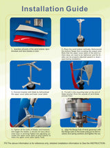 SX3-2000 2Kw Vertical Axis Wind Turbine 12V 24V 48V Wind Power  BushLine