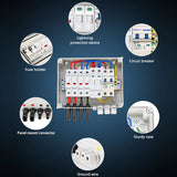 Solar photovoltaic PV Combiner Box With Lightning Protection 2 in 1 out electrical supplys  BushLine