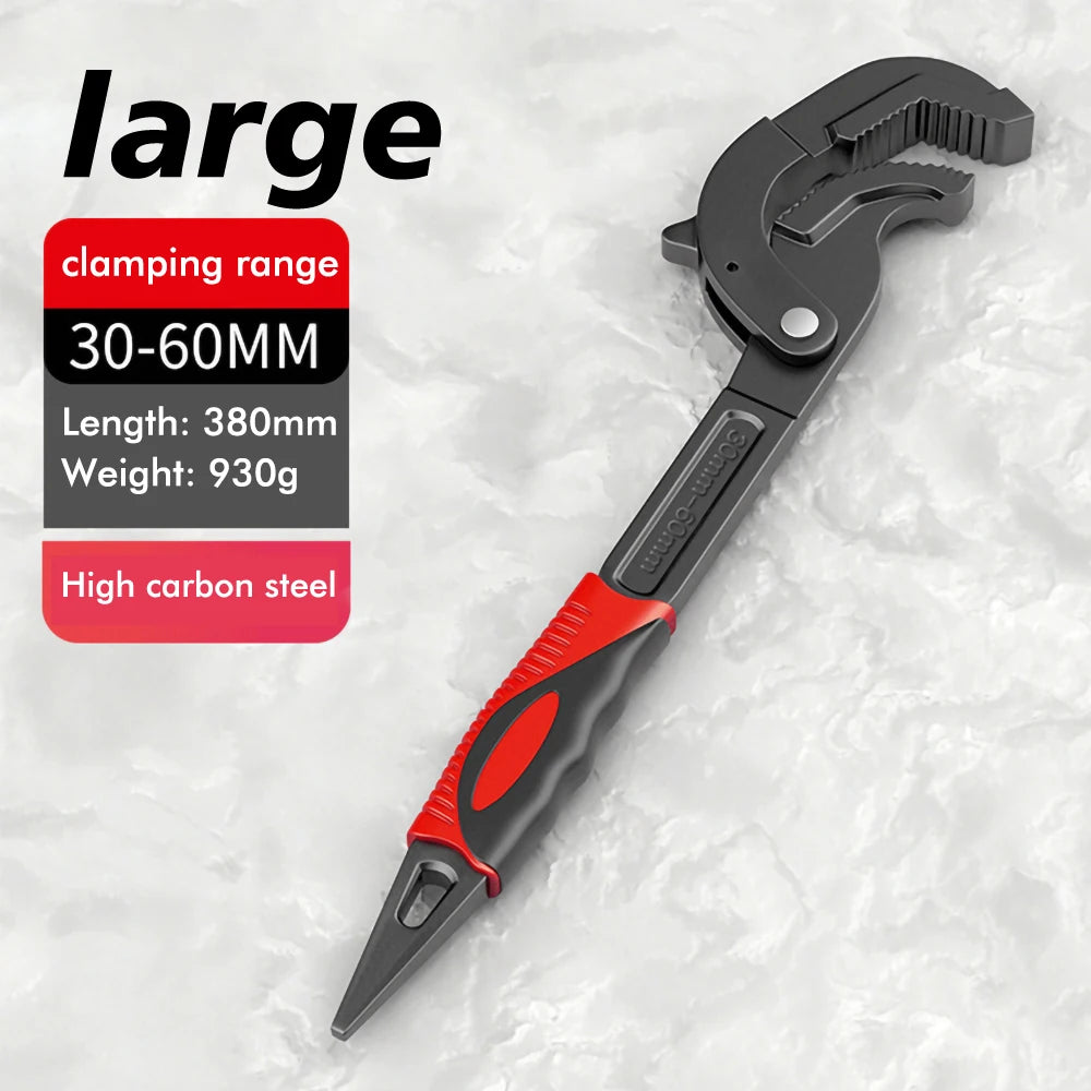 Universal Wrench Multifunction Quick Snap Grip Adjustable Spanner tools BushLine Large 30-60mm