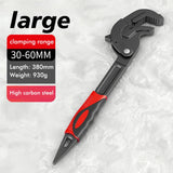 Universal Wrench Multifunction Quick Snap Grip Adjustable Spanner tools BushLine Large 30-60mm