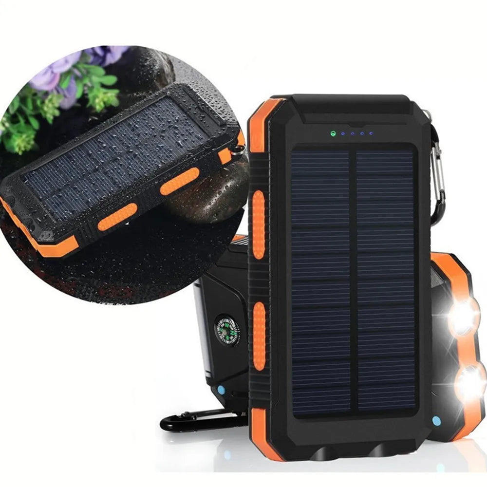 Powerful Waterproof Solar Power Bank 20000mAh solar power BushLine   