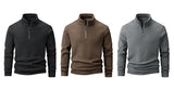 Polar Fleece Stand-up Collar Half-zipper L-9XL Large Size Outdoor Shirts & Tops  BushLine