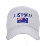 Australia Flag Sun Baseball Cap Breathable Adjustable tactical caps BushLine White Adjustable 