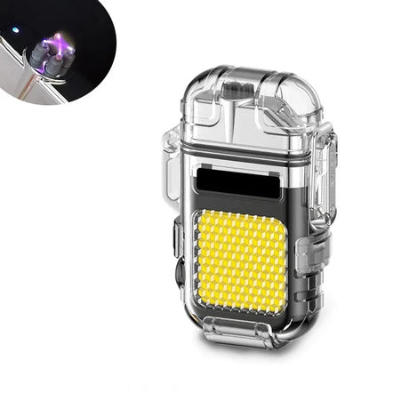 F37 Arc Plasma Waterproof Double Arc Lighter USB Rechargeable electrical supplys  BushLine