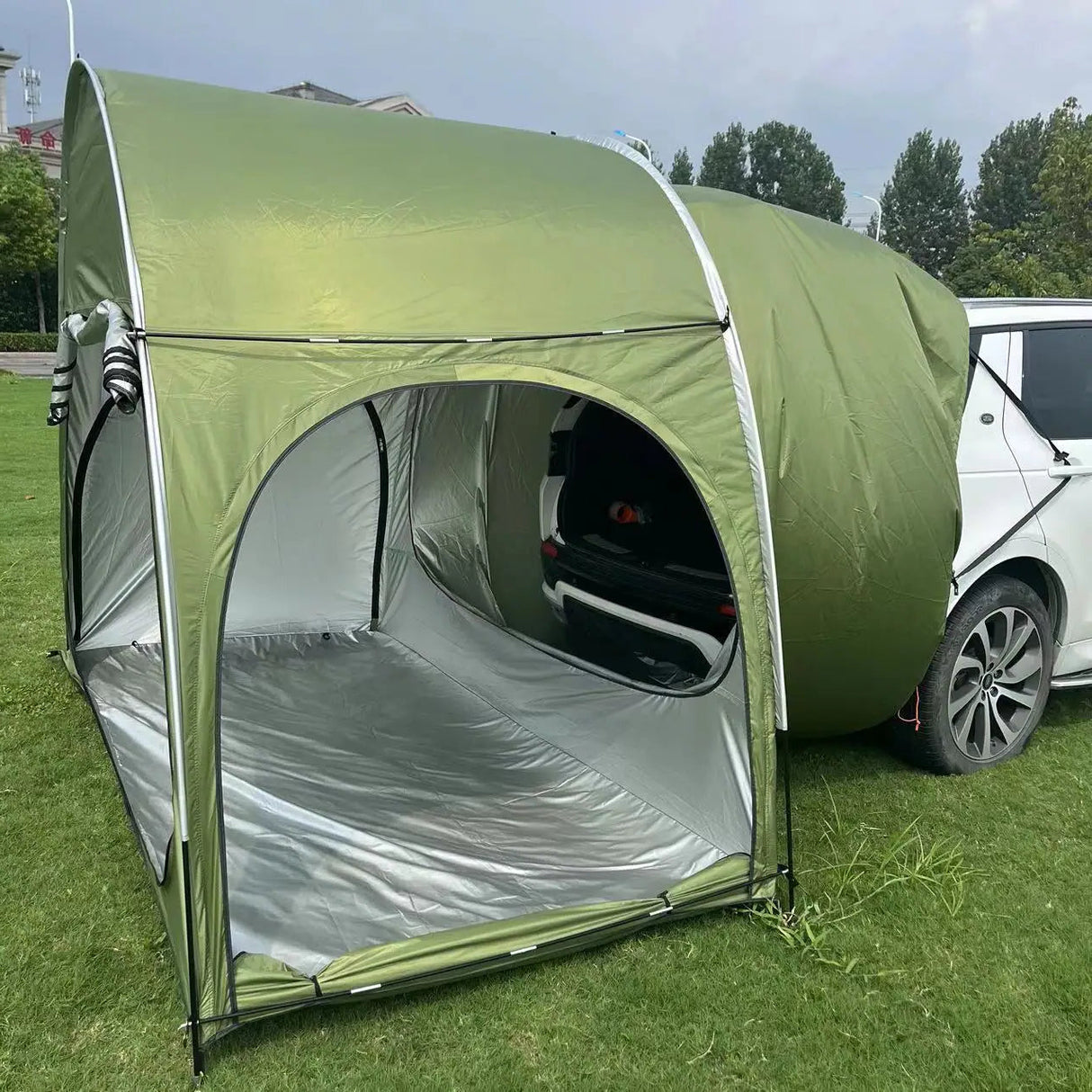 4x4 Car Trunk Canopy Tent Extension Rain & Sunshine-Proof Camping Equipment  BushLine