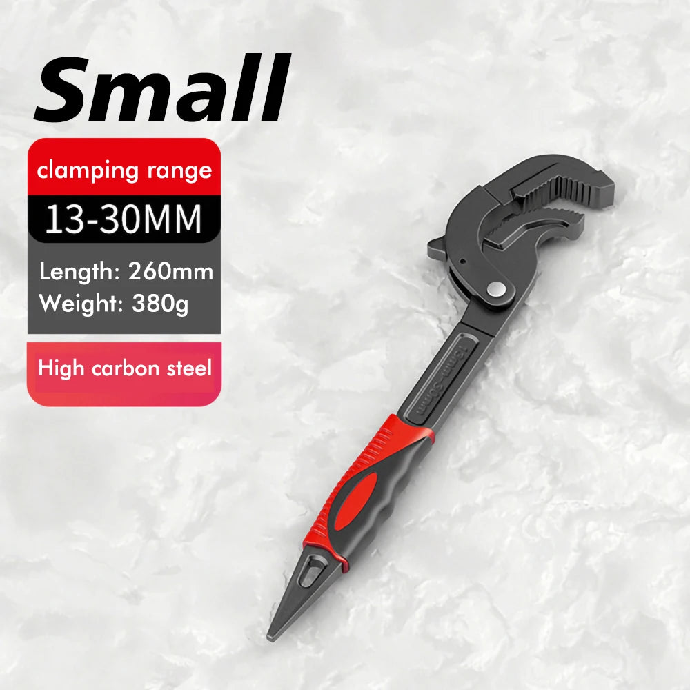Universal Wrench Multifunction Quick Snap Grip Adjustable Spanner tools BushLine Small 13-30mm