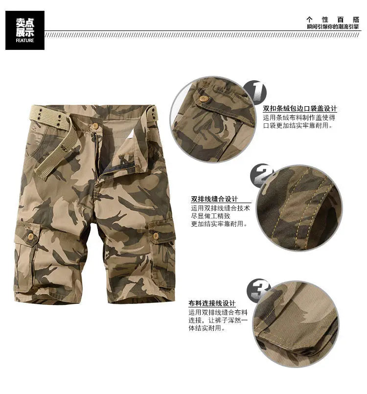 Cargo Shorts Military Big Sizes Street Fashion Casual Shorts Cargo Pants & Shorts  BushLine