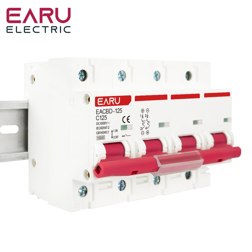 DC Solar Wind Mini Circuit Breaker Overload Protection 6A to 125A electrical supplys BushLine 80A 4P