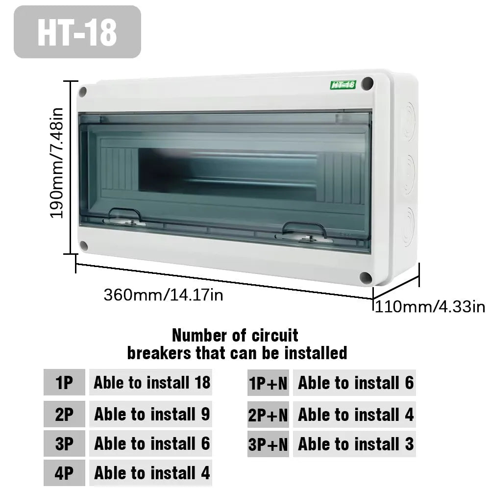 Electrical IP65 Junction Switch Box Waterproof Dustproof electrical supplys BushLine HT-18