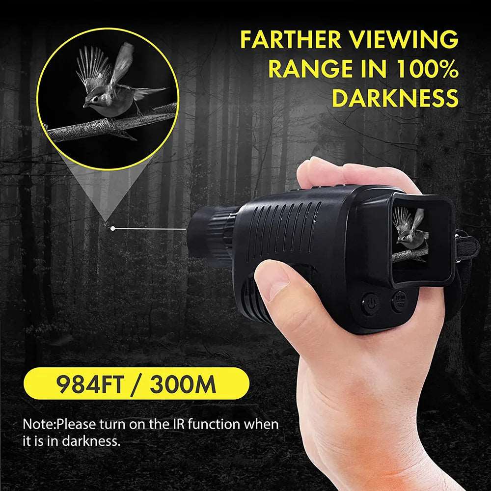 1080P Monoculars Photo Video 300M Night Vision Optics BushLine   